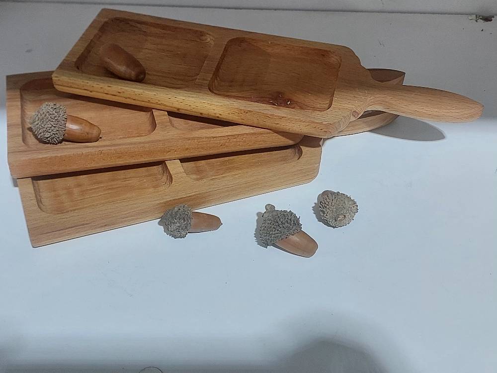 اردو خوری چوبی دوخانه با چوب گردو